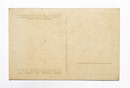 STARA POCZTÓWKA - KIELECCZANIE W STROJACH LUDOWYCH l. 50