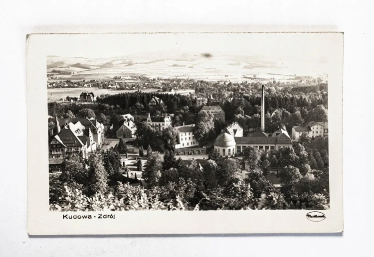KUDOWA ZDRÓJ - PANORAMA MIASTA 1956