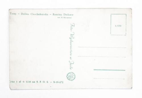 TATRY - DOLINA CHOCHOŁOWSKA, KOMINY DUDOWE l. 50