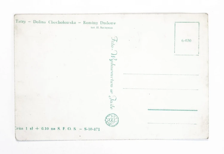 TATRY - DOLINA CHOCHOŁOWSKA, KOMINY DUDOWE l. 50