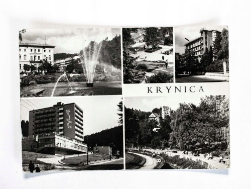 KRYNICA - UZDROWISKO, PARK ZDROJOWY, SANATORIUM PATRIA I SILESIA 1975