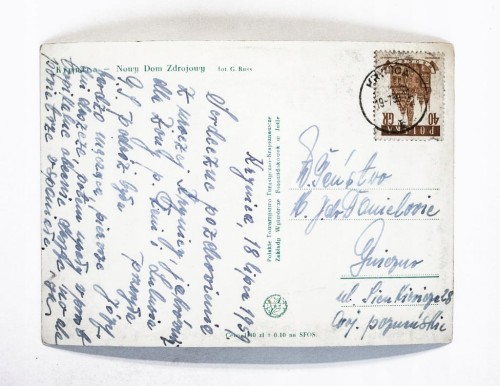 KRYNICA - NOWY DOM ZDROJOWY 1959