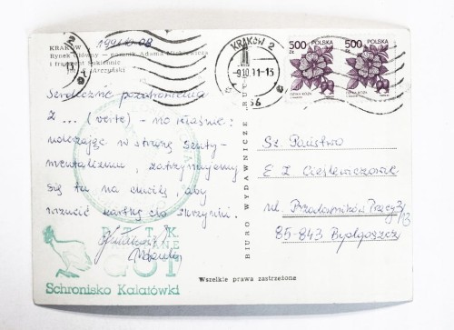 KRAKÓW - RYNEK, SUKIENNICE, POMNIK ADAMA MICKIEWICZA l. 60 (1991)