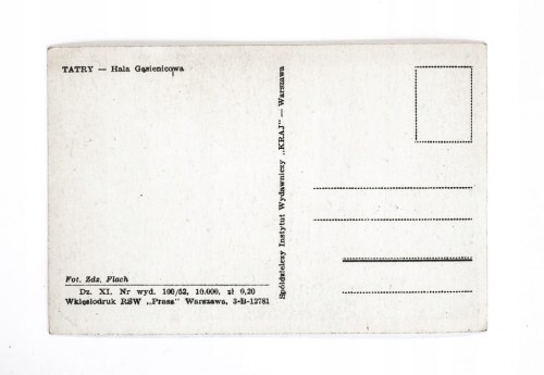 TATRY - HALA GĄSIENICOWA l. 50