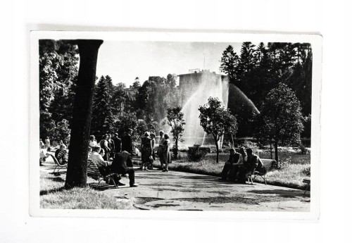 KRYNICA - PARK, FONTANNA 1954