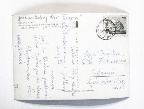 JEDLINA ZDRÓJ - DOM WYPOCZYNKOWY FWP PODGÓRZE II 1971