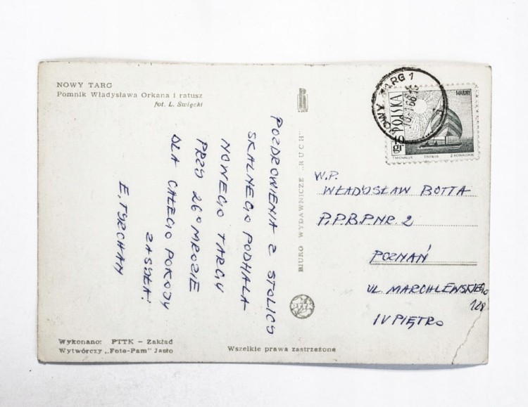 NOWY TARG - POMNIK WŁADYSŁAWA ORKANA, RATUSZ 1966