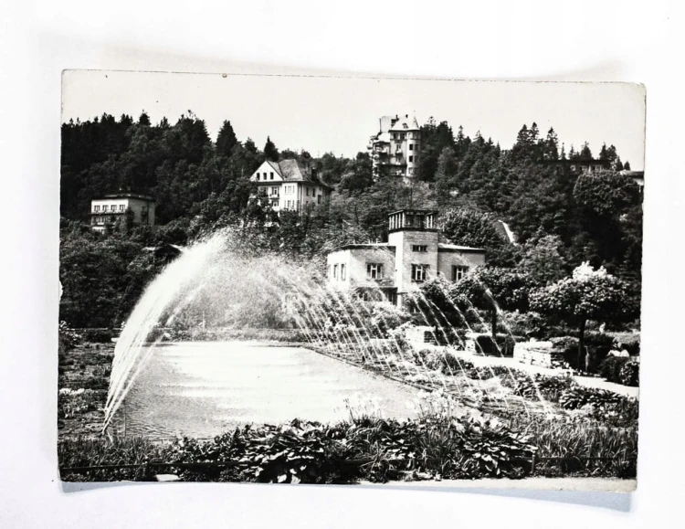 KRYNICA - FONTANNA W PARKU 1959