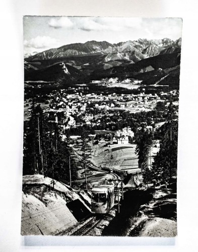 ZAKOPANE - PANORAMA MIASTA, KOLEJKA NA GUBAŁÓWKĘ l. 60