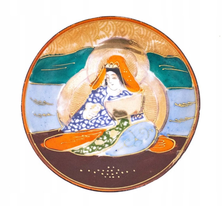STARY SERWIS HERBACIANO-KAWOWY - JAPONIA SATSUMA