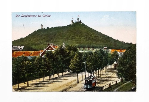 STARA POCZTÓWKA - ZGORZELEC / GORLITZ, GÓRA LANDESKRONE 1914