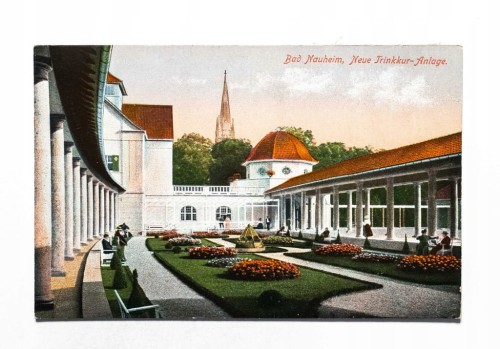 STARA POCZTÓWKA - NIEMCY, BAD NAUHEIM, TRINKKURANLAGE