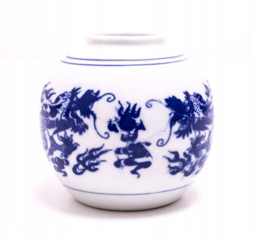 STARY PORCELANOWY WAZON - SMOK CHIŃSKI