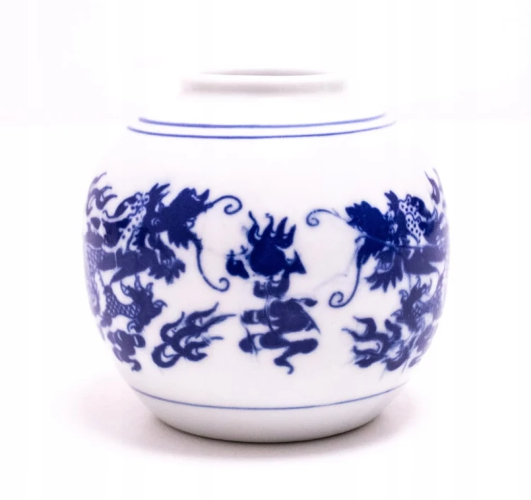 STARY PORCELANOWY WAZON - SMOK CHIŃSKI