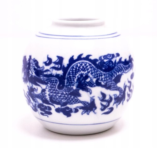 STARY PORCELANOWY WAZON - SMOK CHIŃSKI