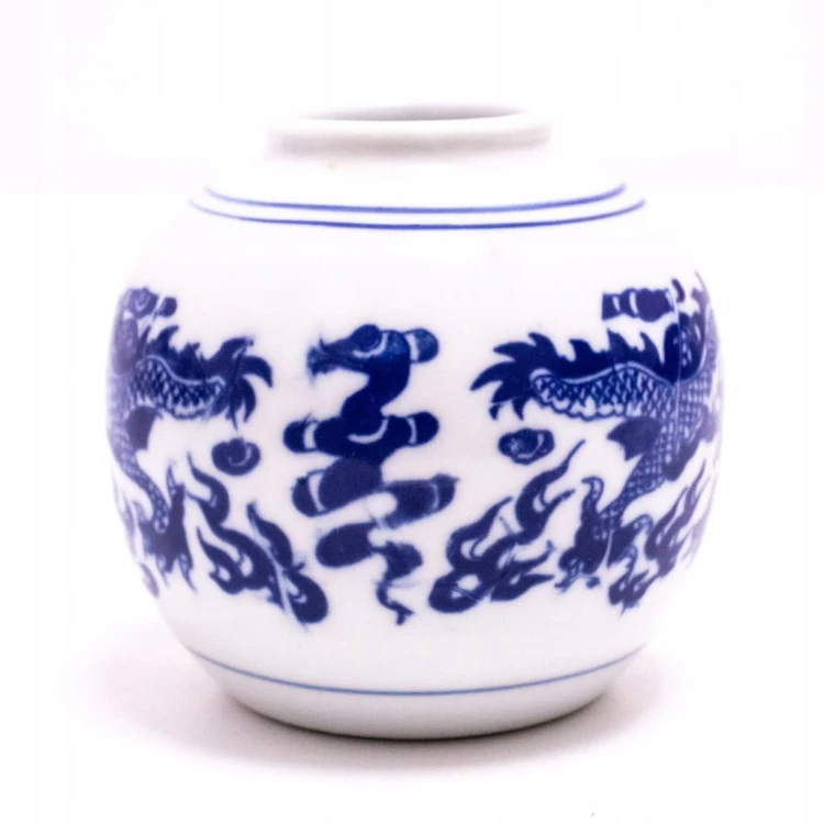 STARY PORCELANOWY WAZON - SMOK CHIŃSKI