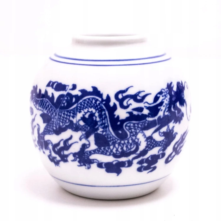 STARY PORCELANOWY WAZON - SMOK CHIŃSKI