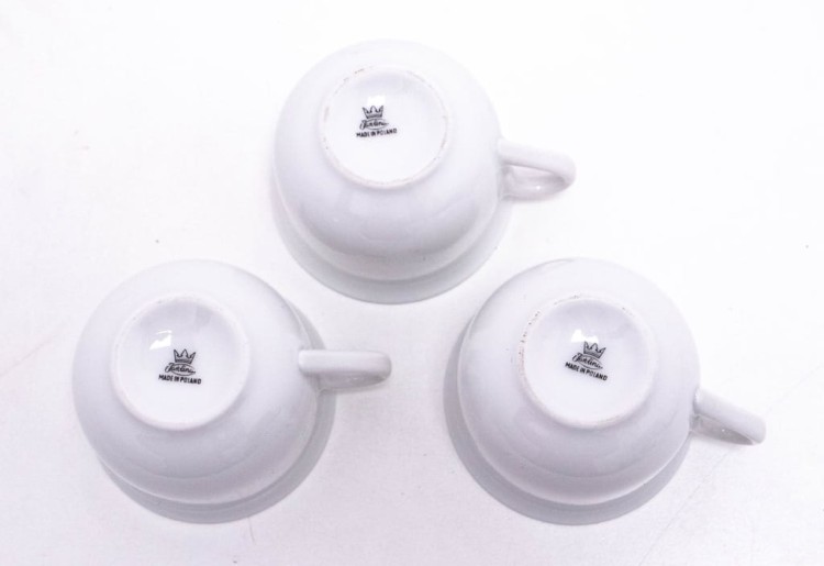 ZESTAW STARYCH FILIŻANEK PORCELANOWYCH KAROLINA