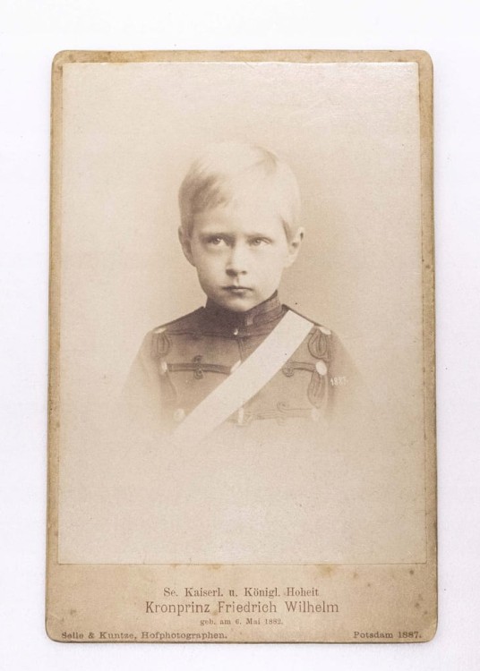 STARA FOTOGRAFIA - KSIĄŻĘ WILHELM HOHENZOLLERN 1887