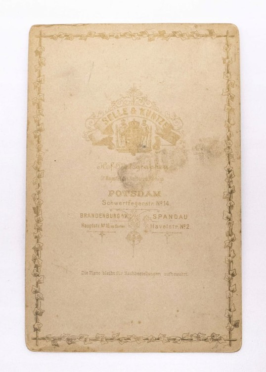 STARA FOTOGRAFIA - KSIĄŻĘ WILHELM HOHENZOLLERN 1887