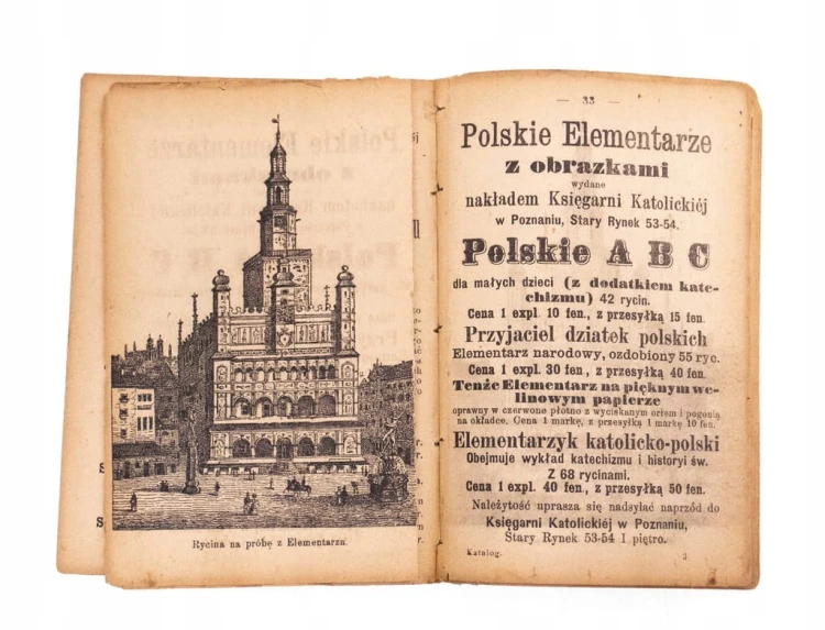 STARY KATALOG DZIEŁ KSIĘGARNII KATOLICKIEJ, POZNAŃ XIX / XX w.