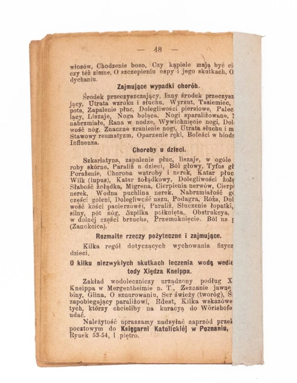 STARY KATALOG DZIEŁ KSIĘGARNII KATOLICKIEJ, POZNAŃ XIX / XX w.