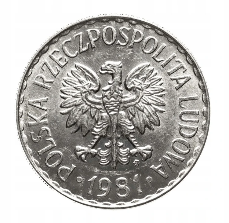 Polska, PRL 1944-1989, 1 złoty 1981
